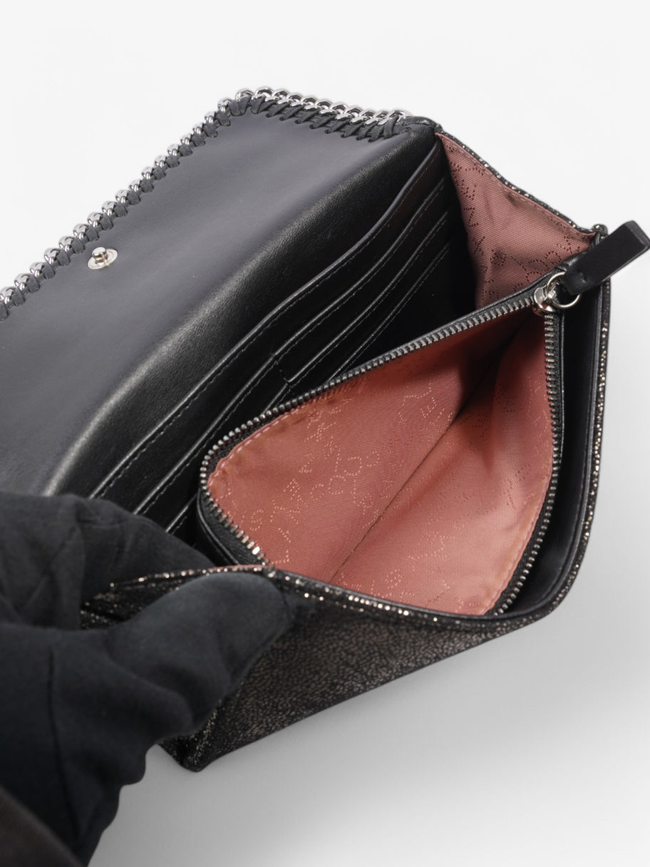 Stella McCartney Falabella Continental Wallet Black Suede Image 7