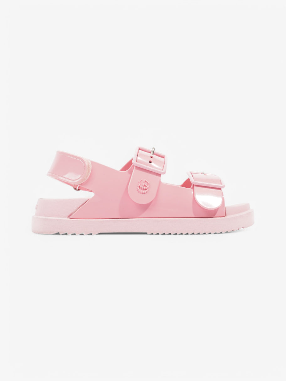Gucci GG Rubber Sandals Pink Rubber EU 37 UK 4 Image 1