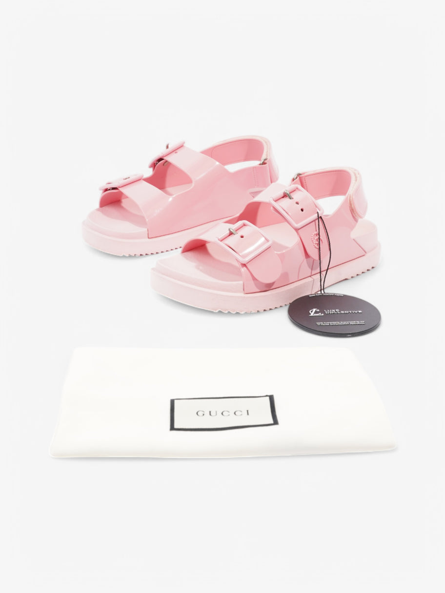 Gucci GG Rubber Sandals Pink Rubber EU 37 UK 4 Image 10