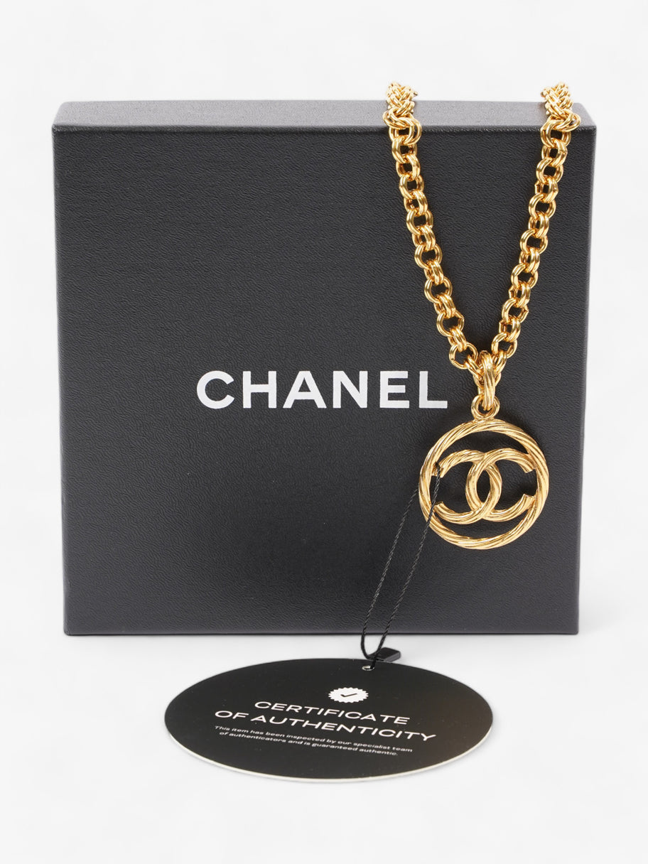 Chanel  Circle Coco Necklace Gold Gold Plated 76.5cm Image 5