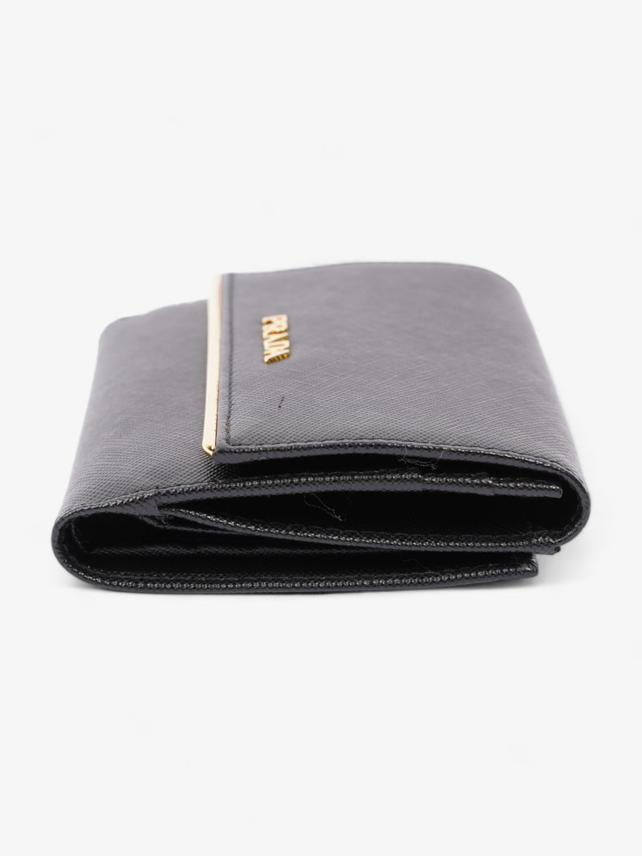 Prada Compact Wallet Black Saffiano Leather Image 2