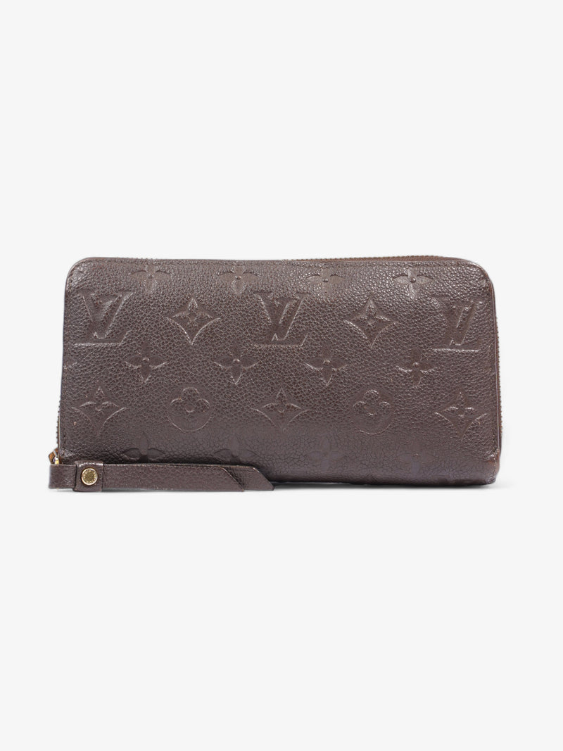  Louis Vuitton Zippy Wallet Taupe Empreinte Leather