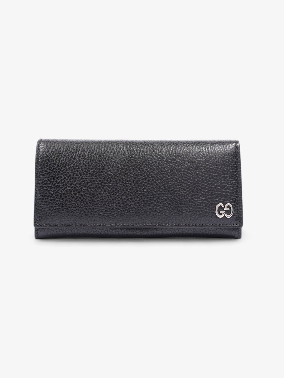 Gucci Long Wallet Black Leather Image 1