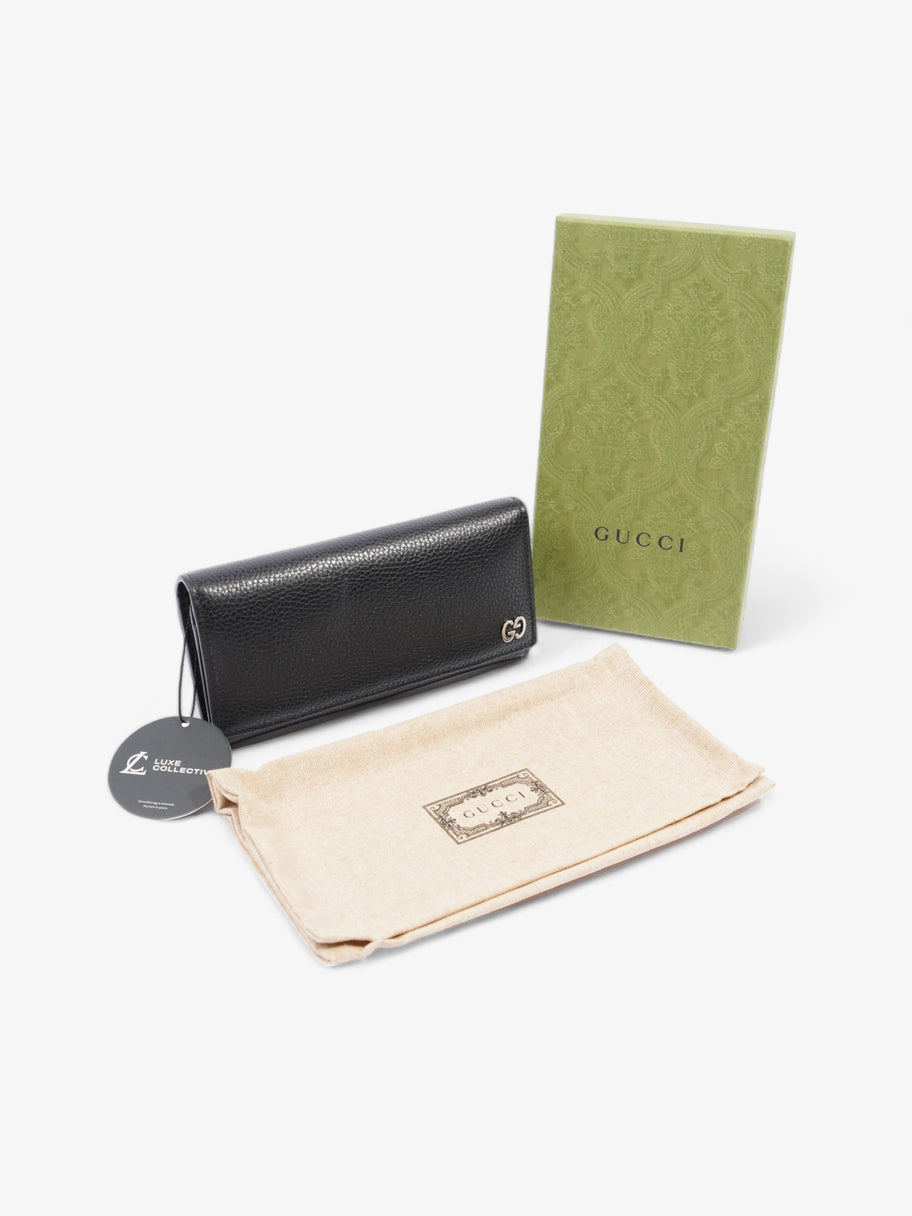 Gucci Long Wallet Black Leather Image 7
