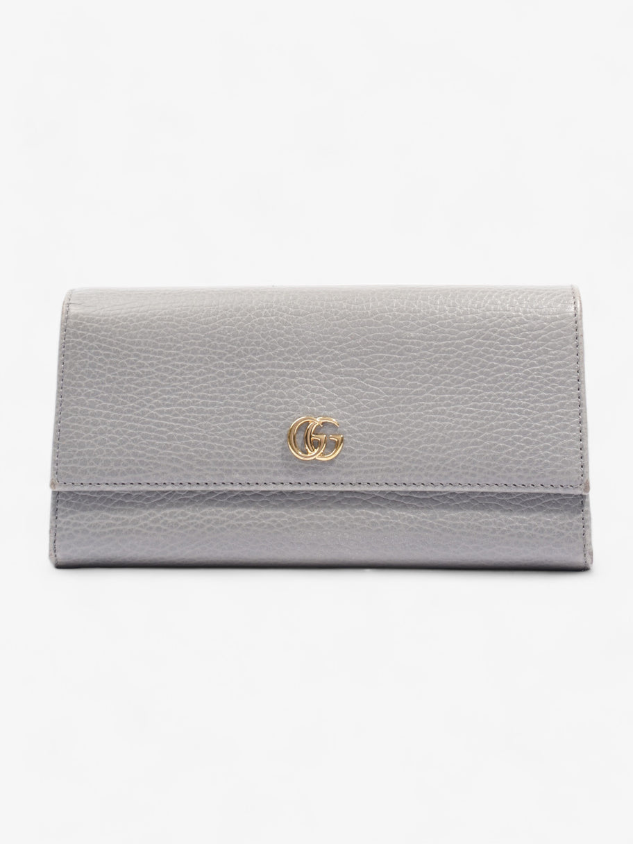 Gucci Marmont Long Wallet Grey Leather Image 1