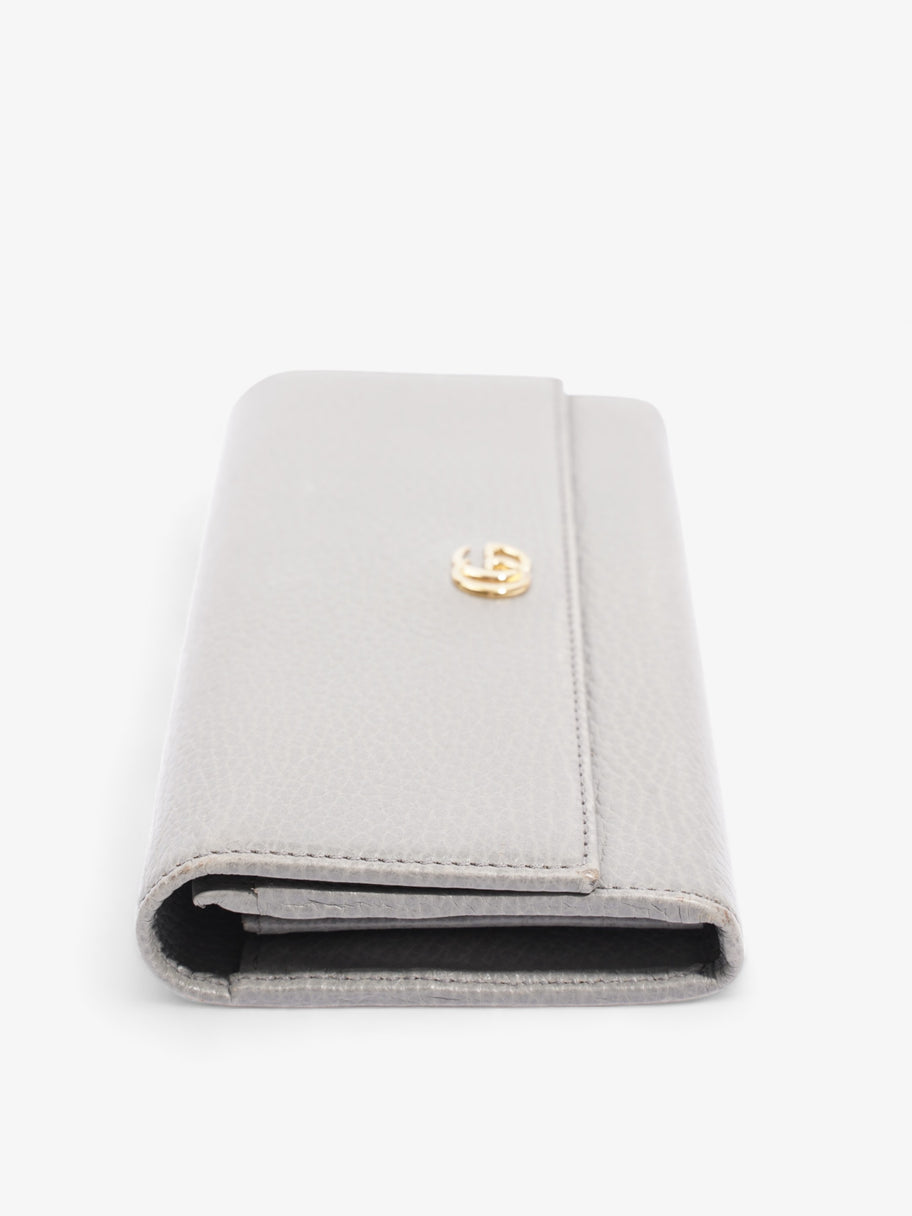 Gucci Marmont Long Wallet Grey Leather Image 4
