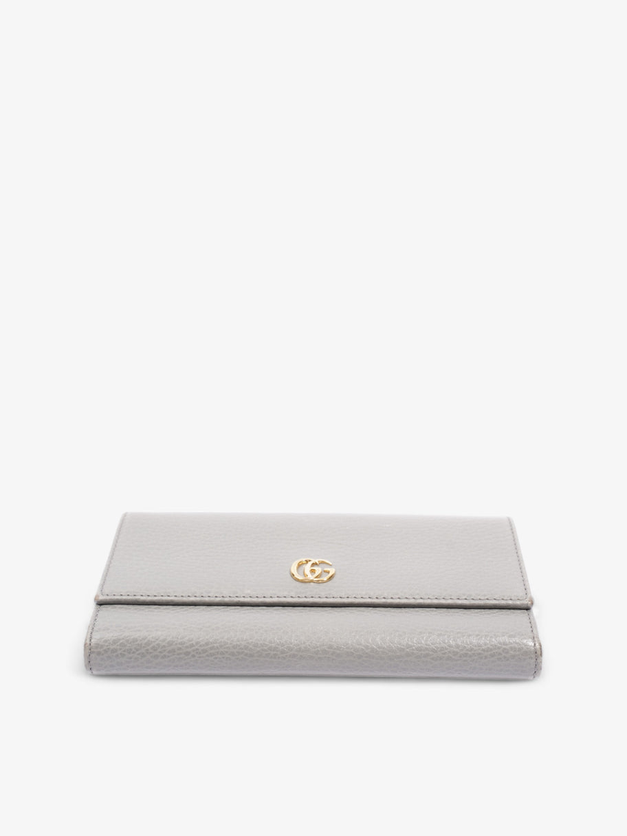 Gucci Marmont Long Wallet Grey Leather Image 5
