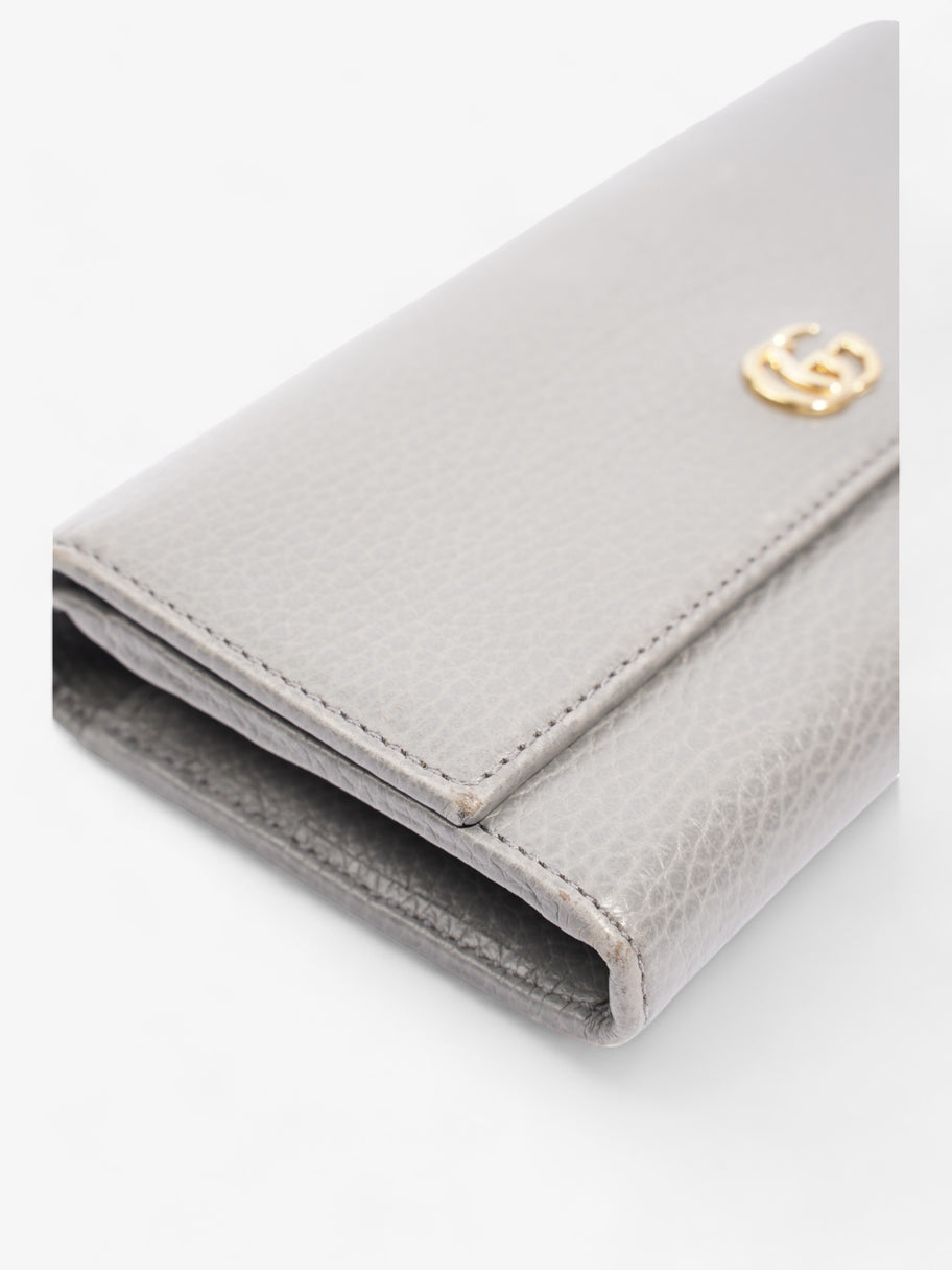Gucci Marmont Long Wallet Grey Leather Image 6