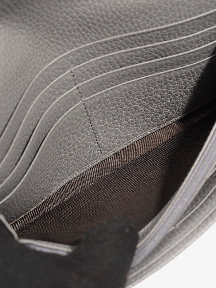 Gucci Marmont Long Wallet Grey Leather Image 8