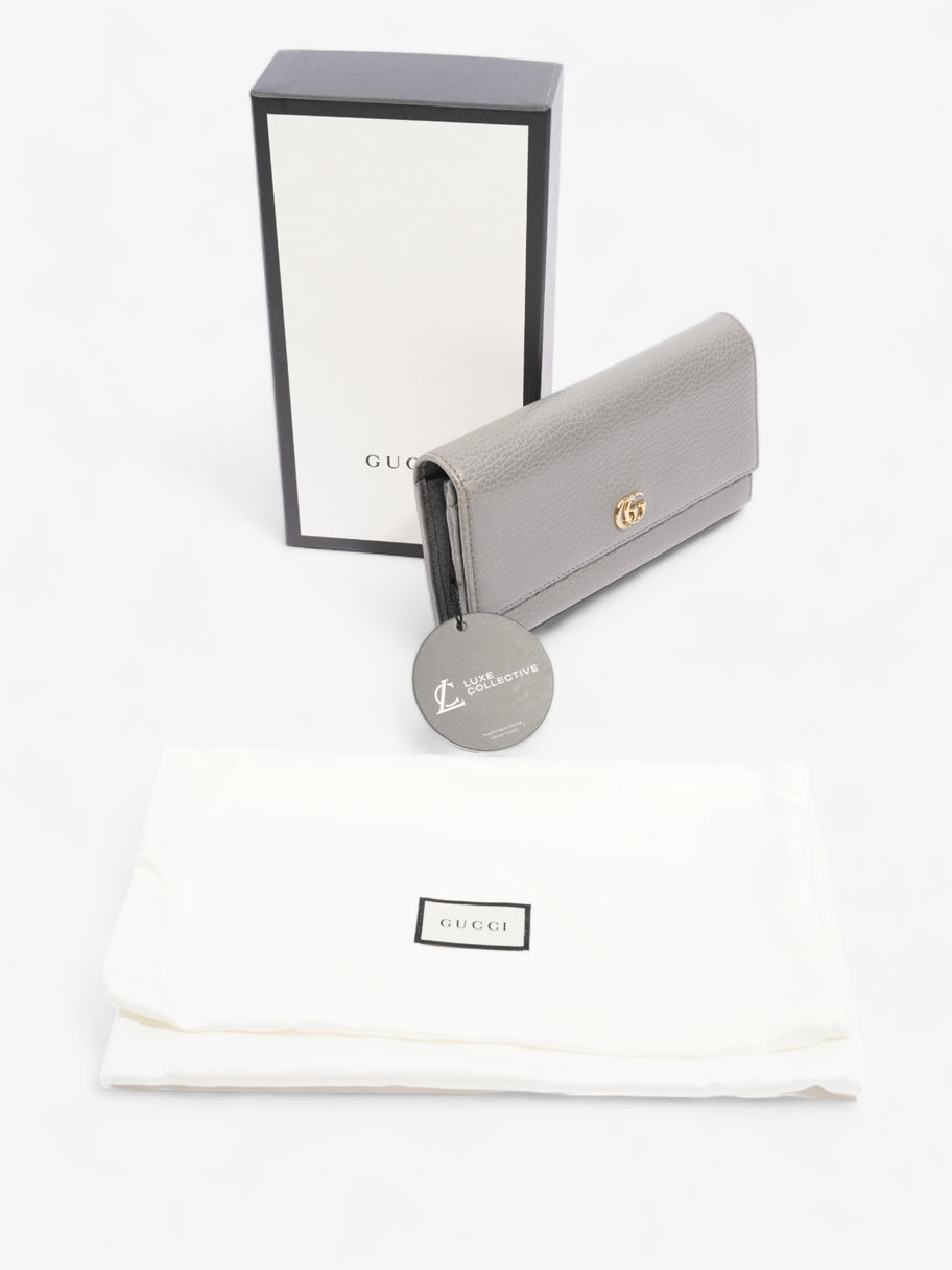 Gucci Marmont Long Wallet Grey Leather Image 9
