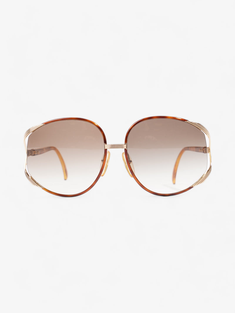  Christian Dior Oversized Gradiant Sunglasses Brown Acetate 150mm