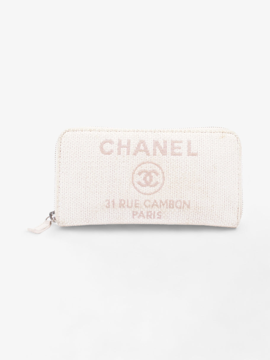 Deauville Rectangle Zip Wallet Pink Nylon Canvas Image 1