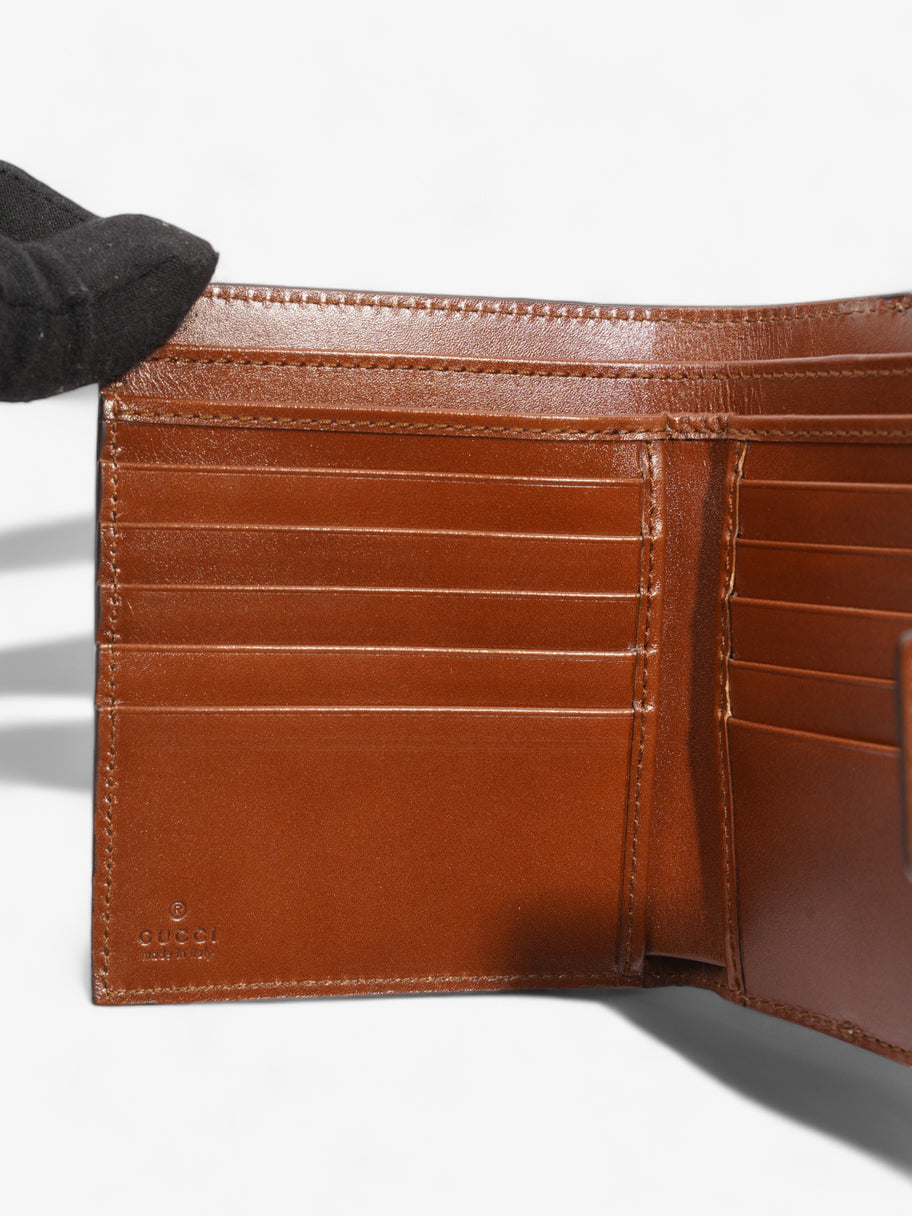 Gucci French Flap Wallet GG Supreme / Brown Canvas Image 10