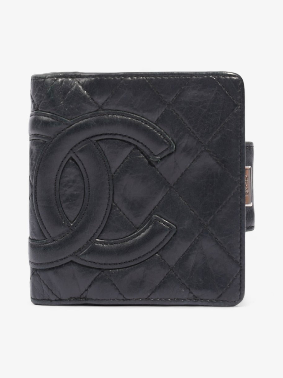 Chanel Cambon Lambskin Compact Wallet Black Lambskin Leather Image 1