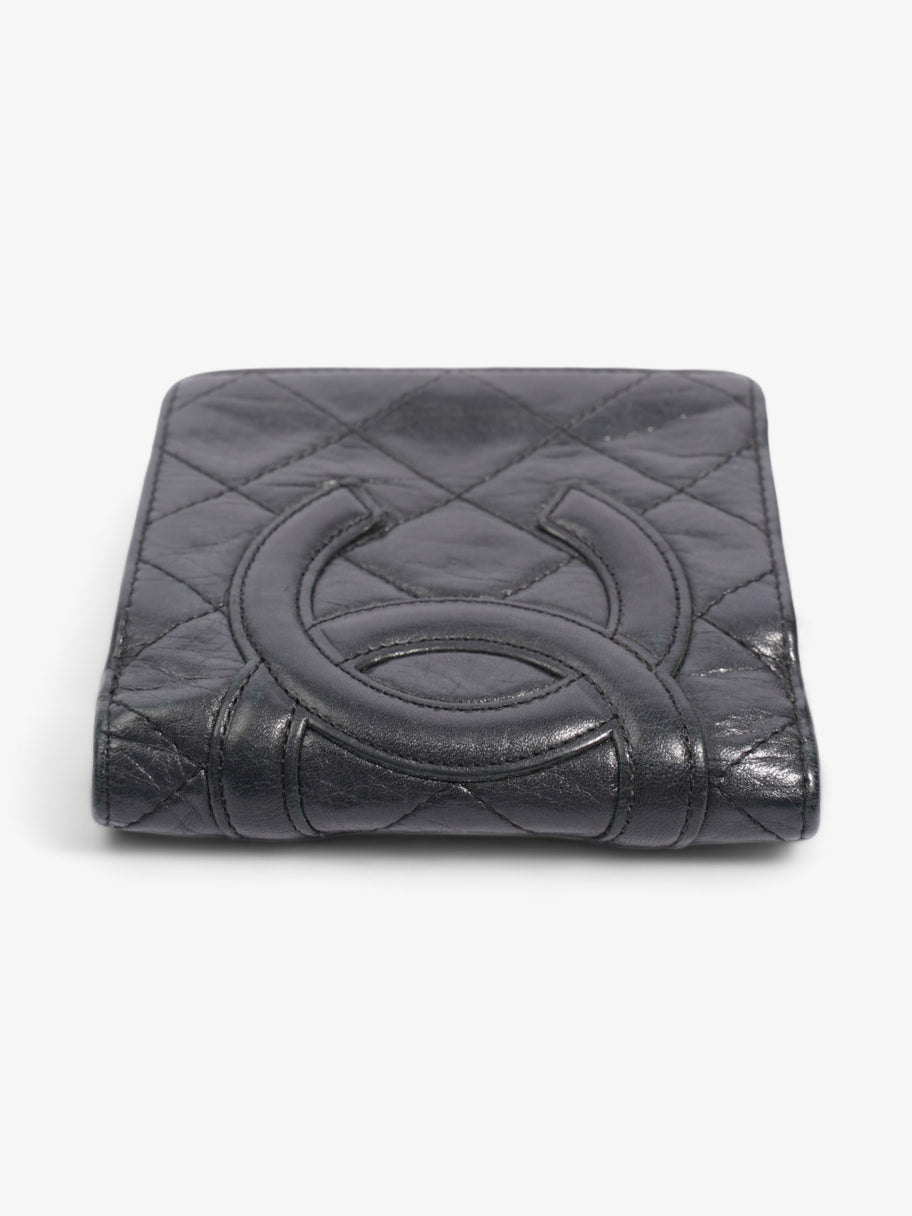Chanel Cambon Lambskin Compact Wallet Black Lambskin Leather Image 2