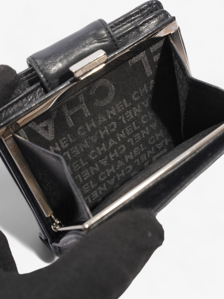 Chanel Cambon Lambskin Compact Wallet Black Lambskin Leather Image 5