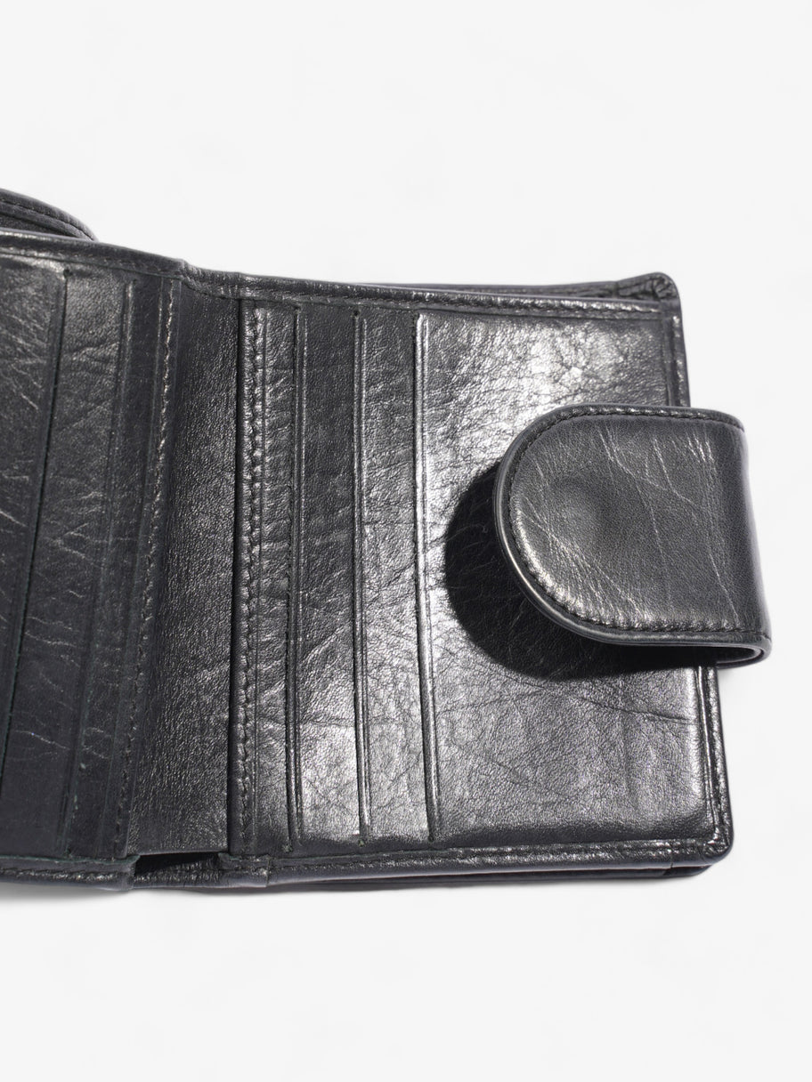 Chanel Cambon Lambskin Compact Wallet Black Lambskin Leather Image 6