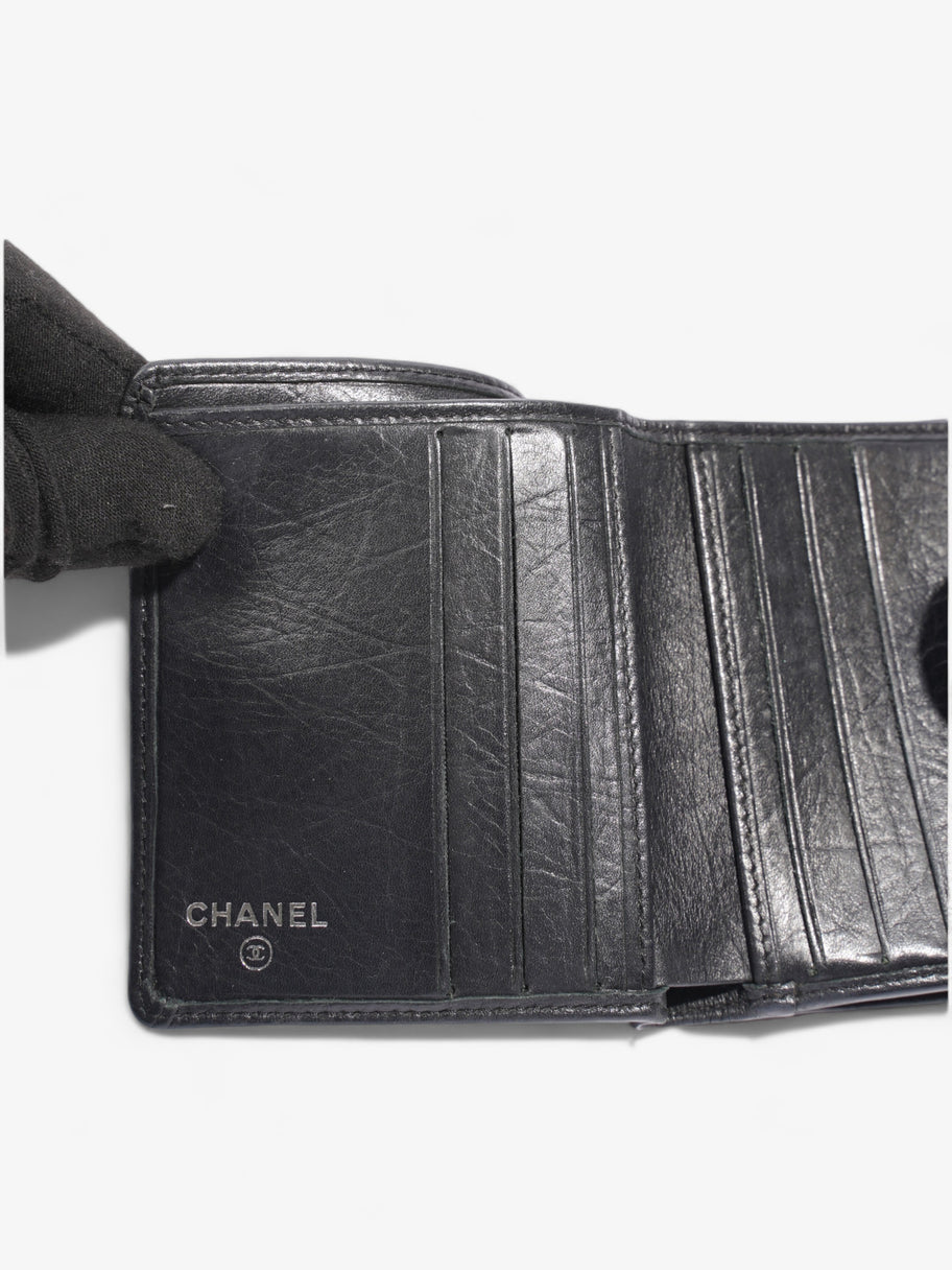 Chanel Cambon Lambskin Compact Wallet Black Lambskin Leather Image 7
