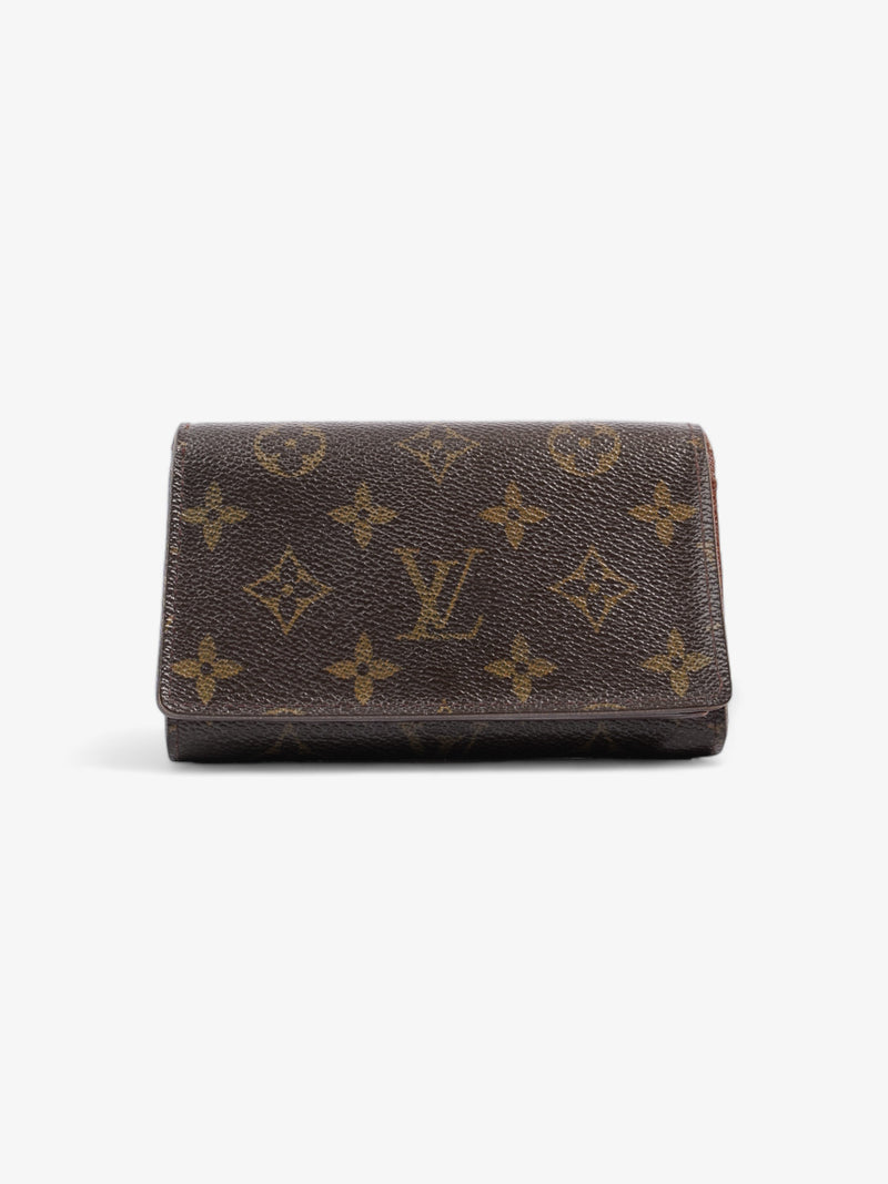  Louis Vuitton Portefeuil-Trésor Compact Wallet Monogram Coated Canvas