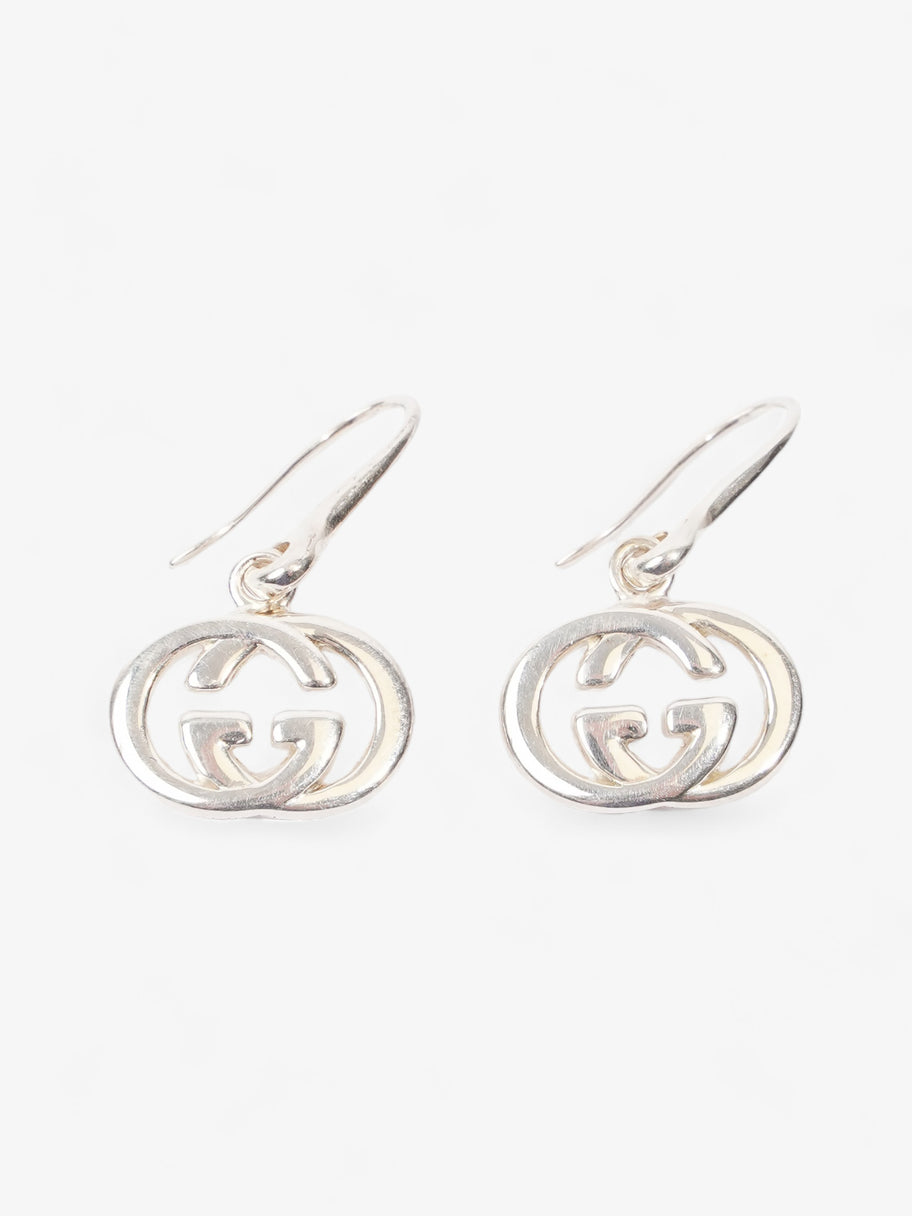 Gucci Interlocking G Drop Earrings Silver Silver Sterling Image 1