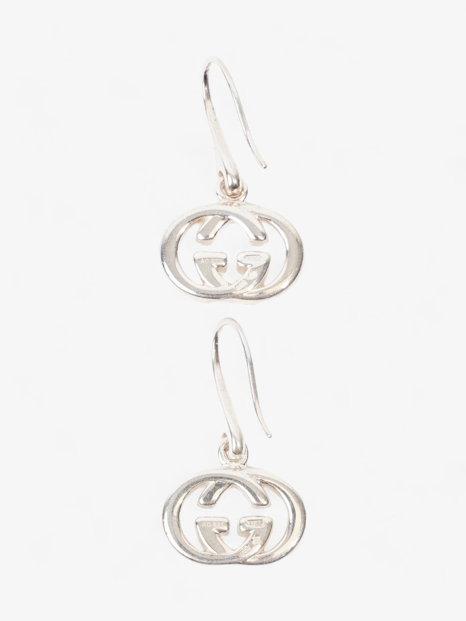 Gucci Interlocking G Drop Earrings Silver Silver Sterling Image 2