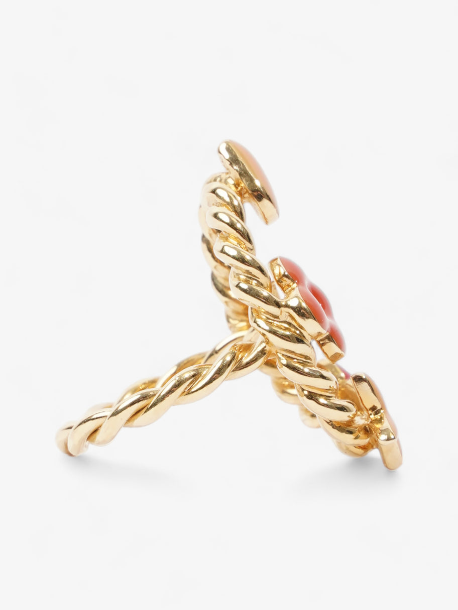 Louis Vuitton Monogram Sweet Ring Gold / Orange / Pink Brass L (Circumference - 51mm) Image 3