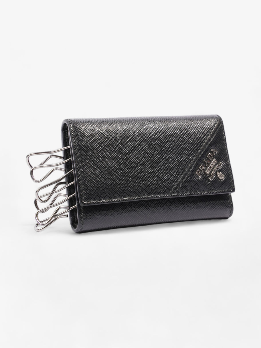 Prada Key Case Black Saffiano Leather Image 7