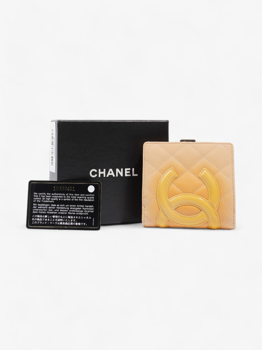 Chanel Cambon Line Wallet Beige Leather Image 10