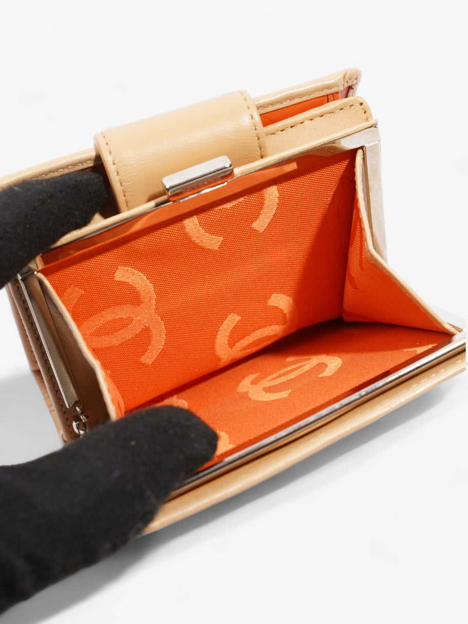 Chanel Cambon Line Wallet Beige Leather Image 6