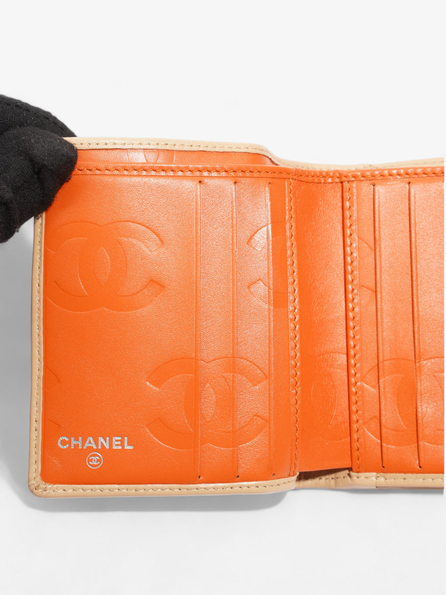 Chanel Cambon Line Wallet Beige Leather Image 8