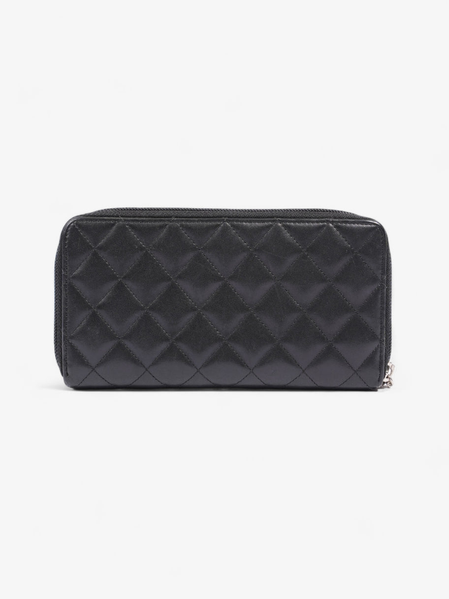 Chanel CC Zip Around Wallet Black Leather Image 2