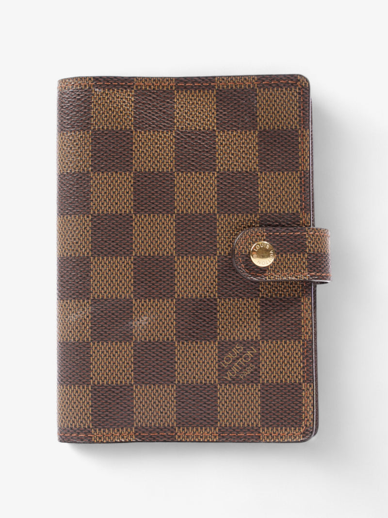  Louis Vuitton Agenda Cover Damier Ebene Coated Canvas