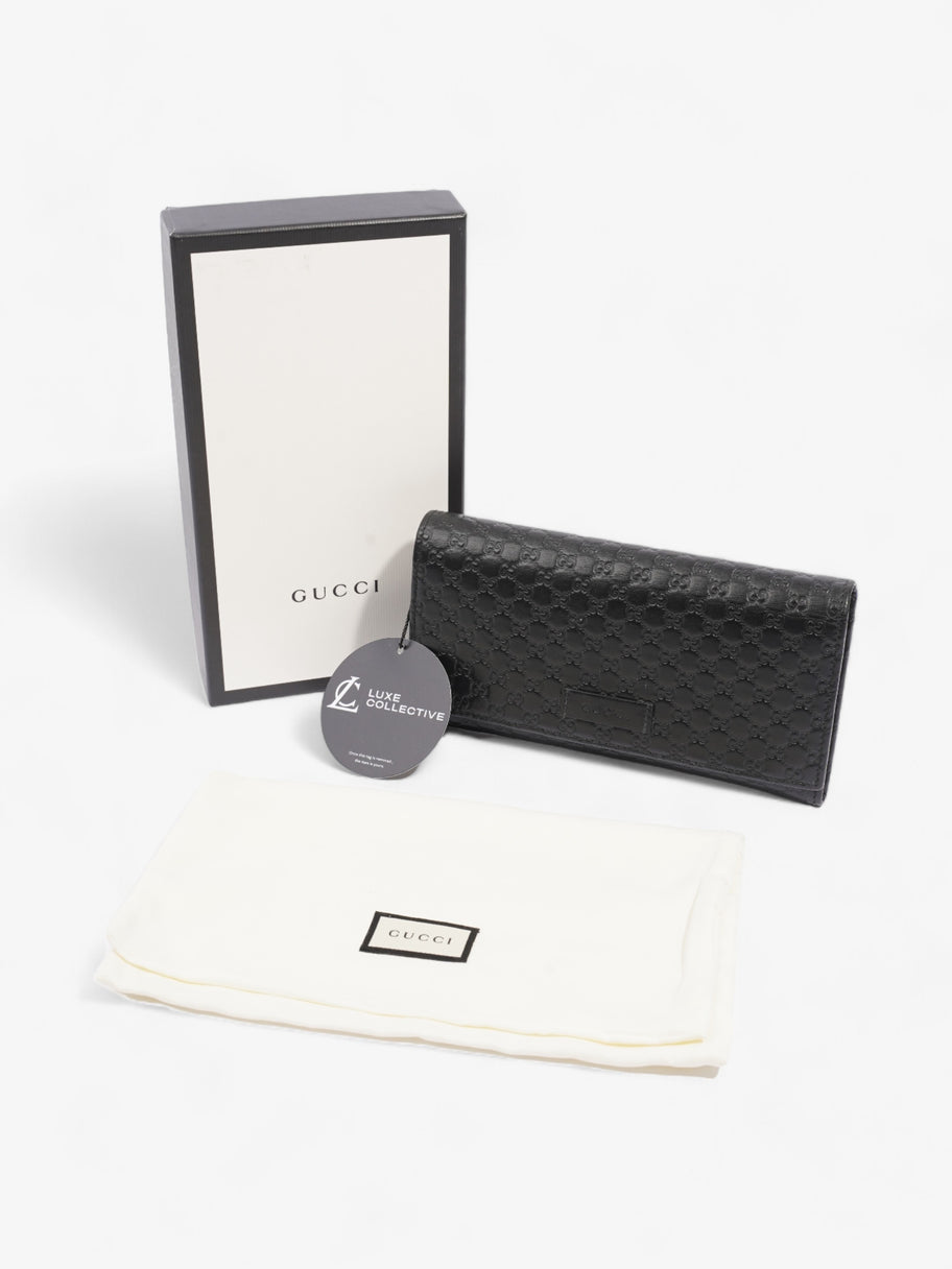 Gucci Bifold Microguccissima Wallet Black Leather Image 10