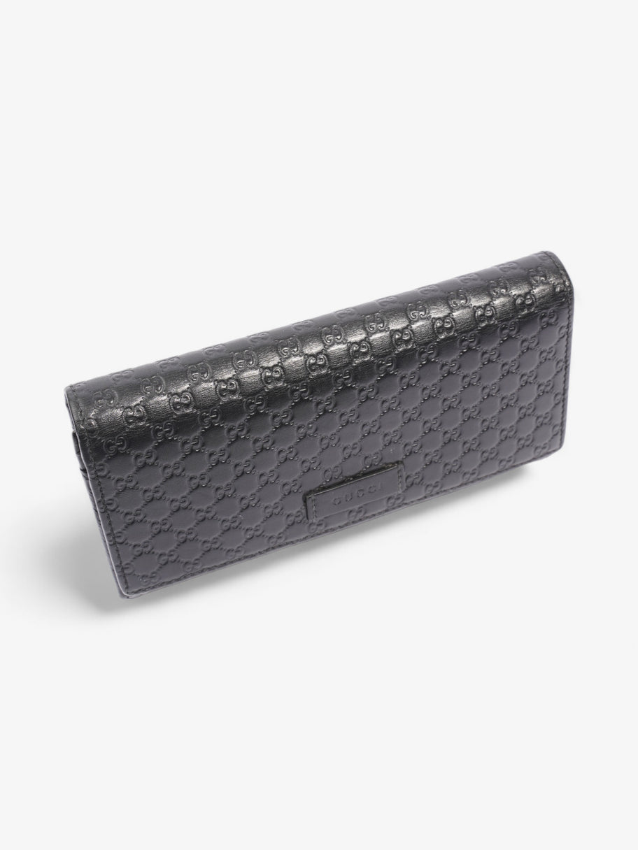Gucci Bifold Microguccissima Wallet Black Leather Image 6