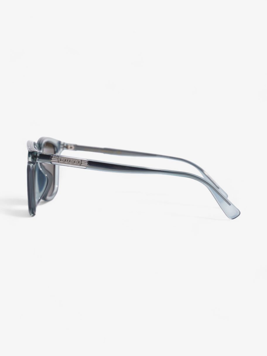 Gucci Clear Frame Sunglasses Blue Acetate 150mm Image 2