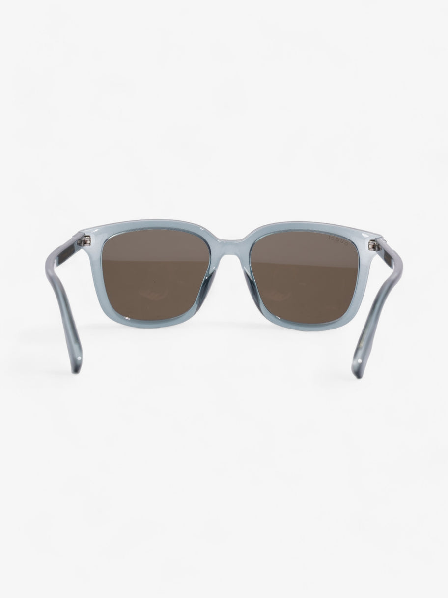 Gucci Clear Frame Sunglasses Blue Acetate 150mm Image 3
