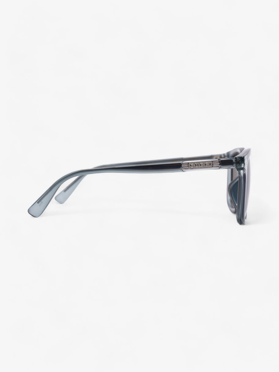 Gucci Clear Frame Sunglasses Blue Acetate 150mm Image 4