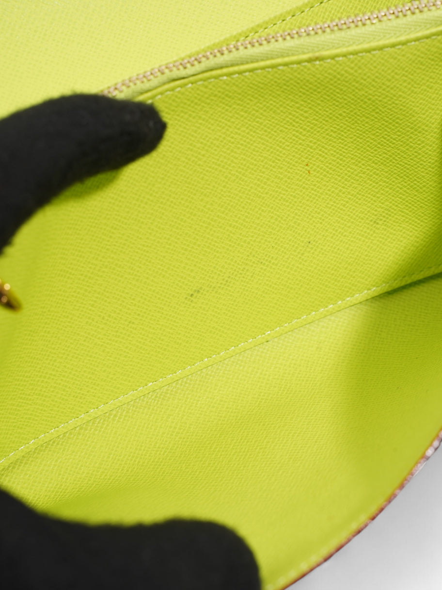 Louis Vuitton Sarah Wallet Black / Multicolour Coated Canvas Image 7