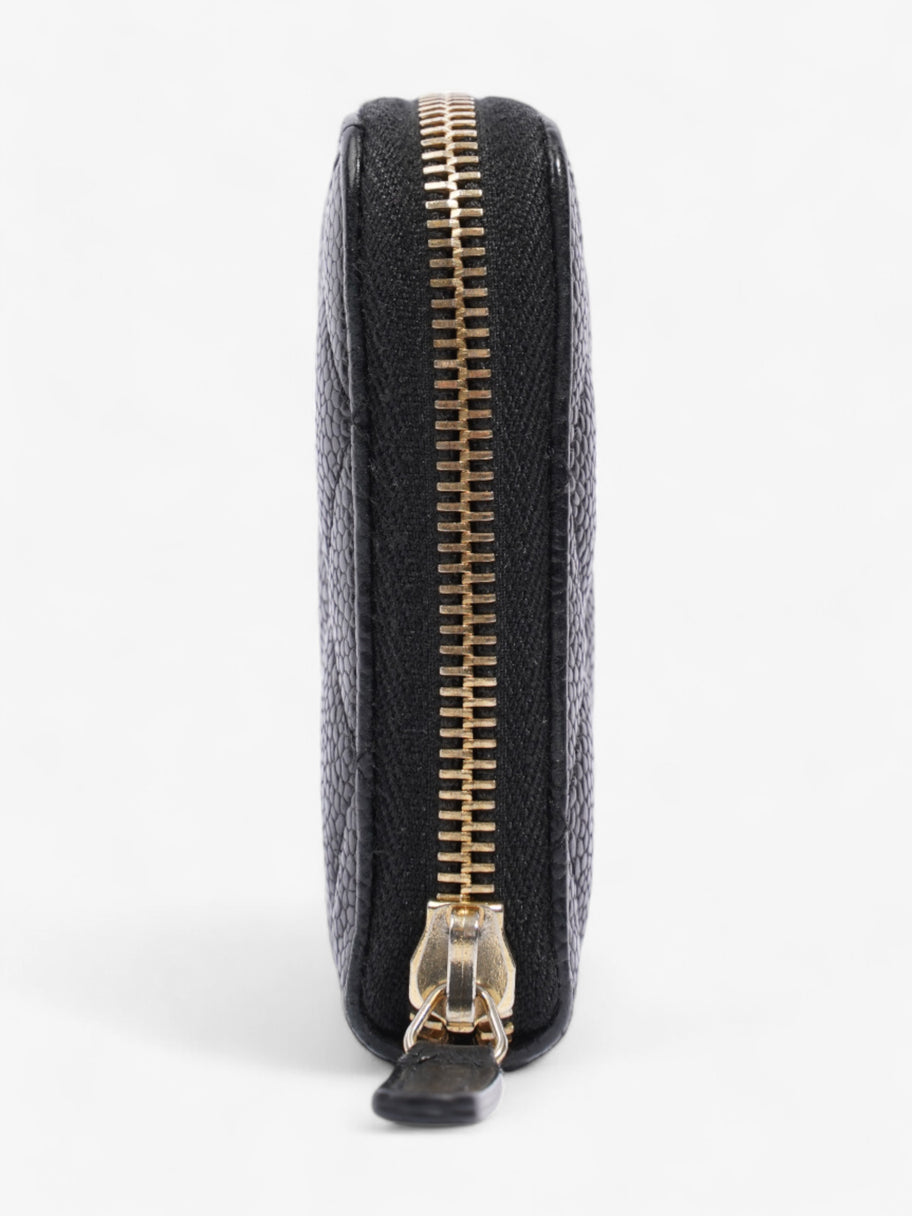 Chanel Zip Round Wallet Black Caviar Leather Image 4