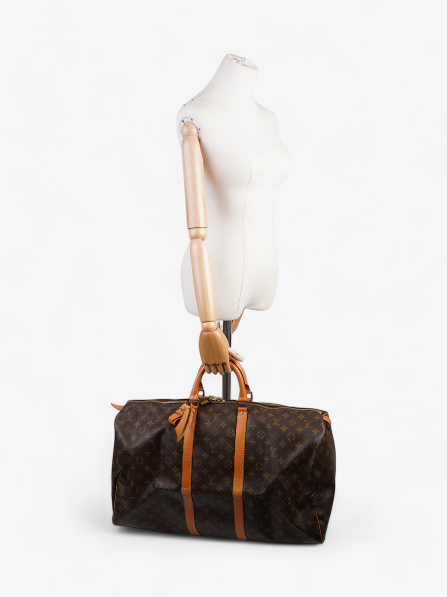 Louis Vuitton Keepall  Monogram Coated Canvas 55 Image 2