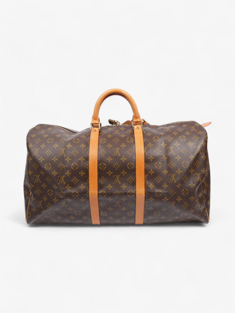Louis Vuitton Keepall  Monogram Coated Canvas 55 Image 4