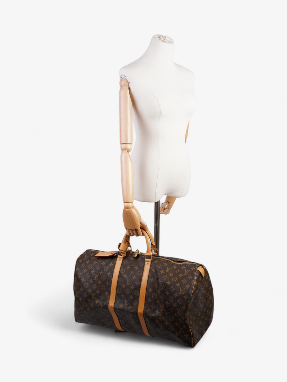 Louis Vuitton Keepall  Monogram Coated Canvas 55 Image 2