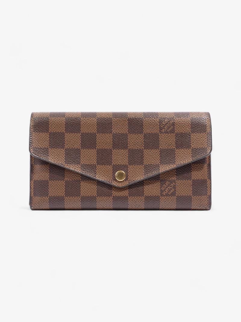  Louis Vuitton Sarah Wallet Damier Ebene Coated Canvas