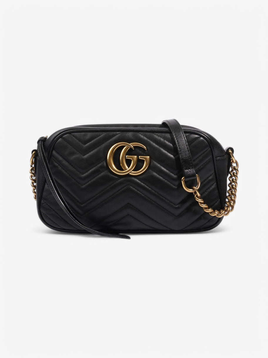 Gucci Marmont Zip Black Matelasse Leather Small Image 1