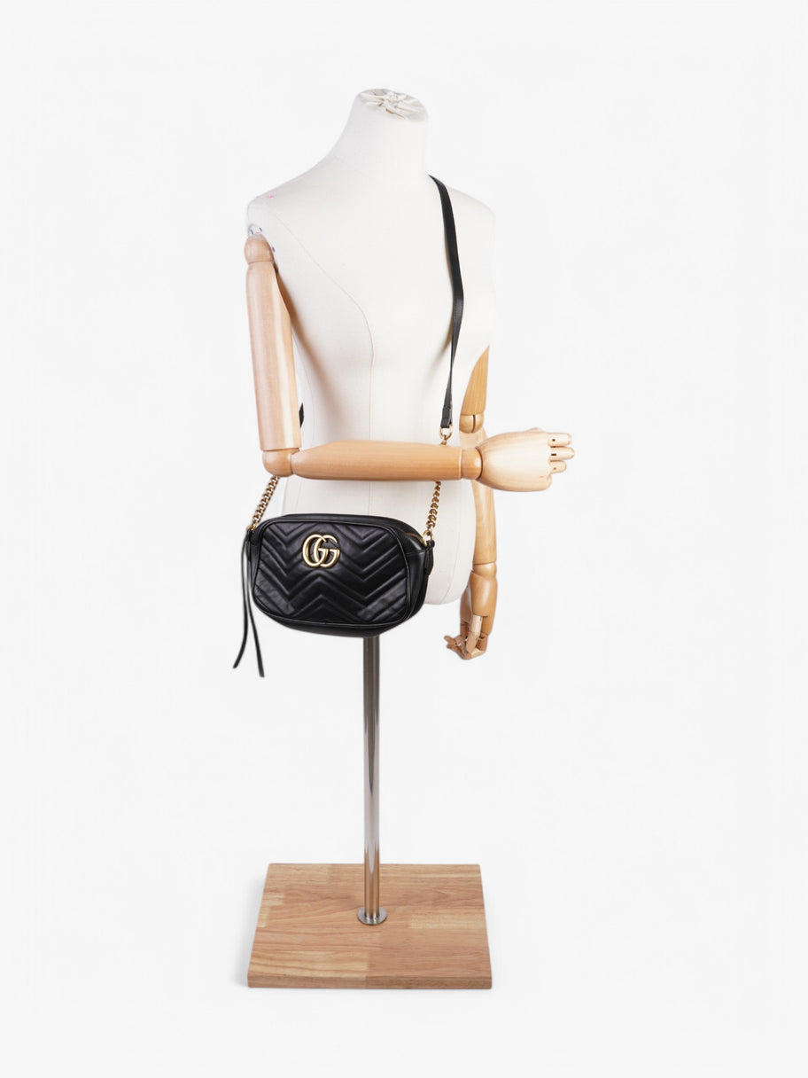 Gucci Marmont Zip Black Matelasse Leather Small Image 2
