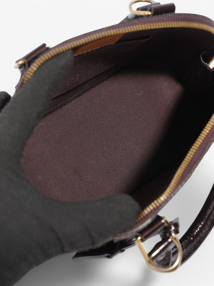 Louis Vuitton Alma Purple Vernis Leather BB Image 7