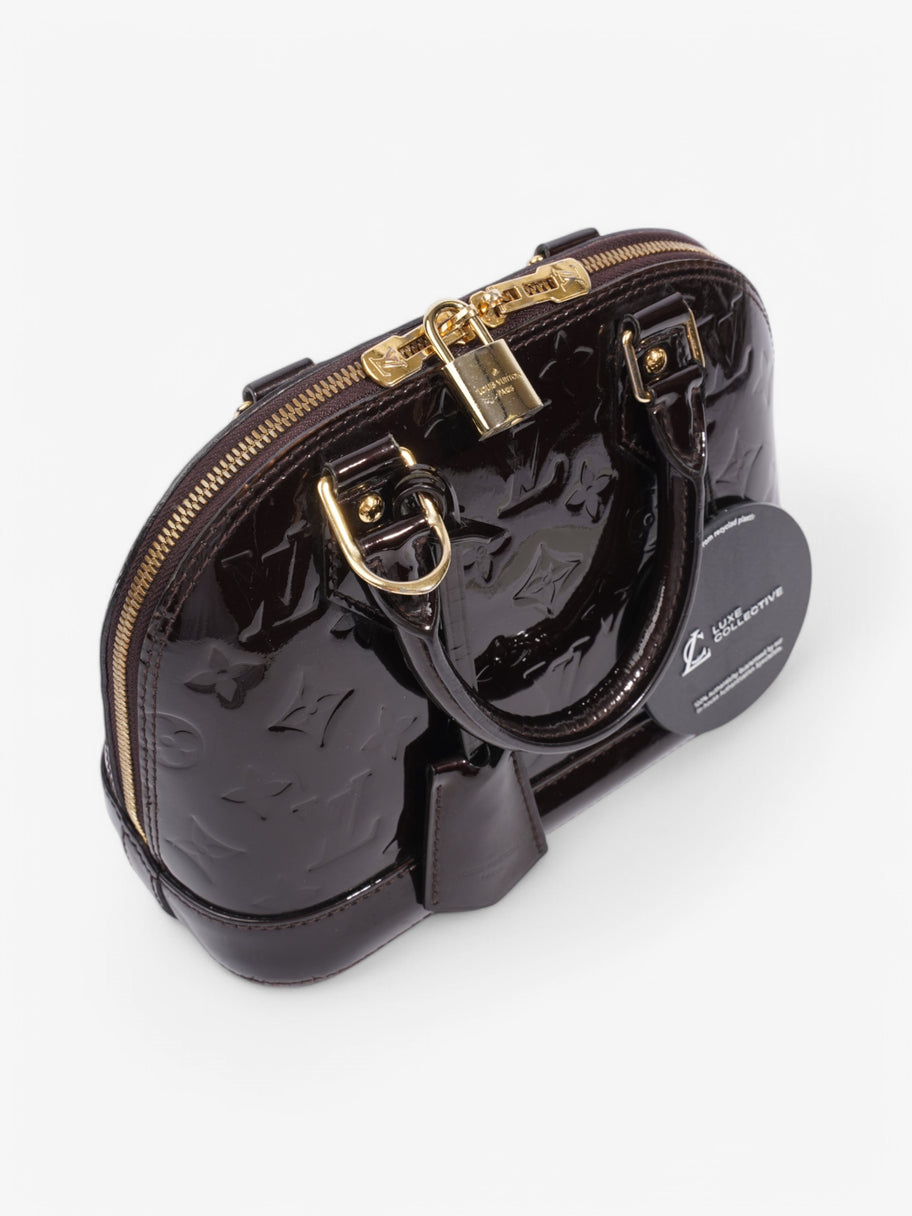 Louis Vuitton Alma Purple Vernis Leather BB Image 8