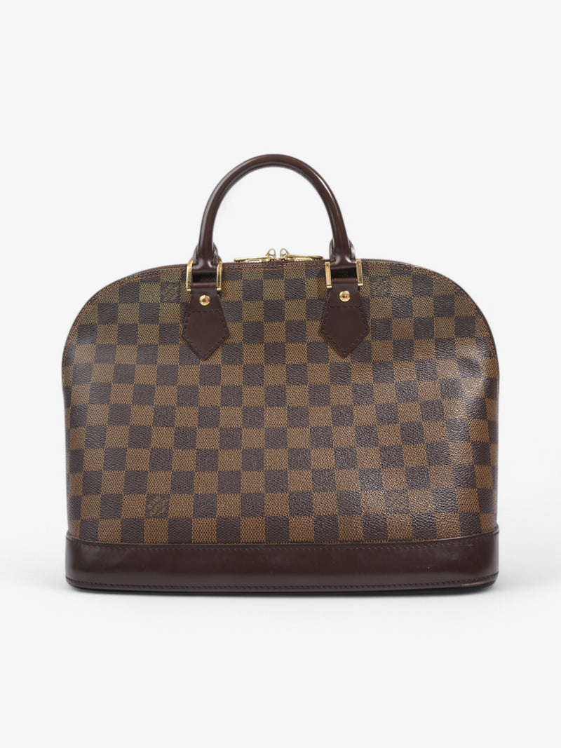  Louis Vuitton Alma Damier Ebene Coated Canvas PM
