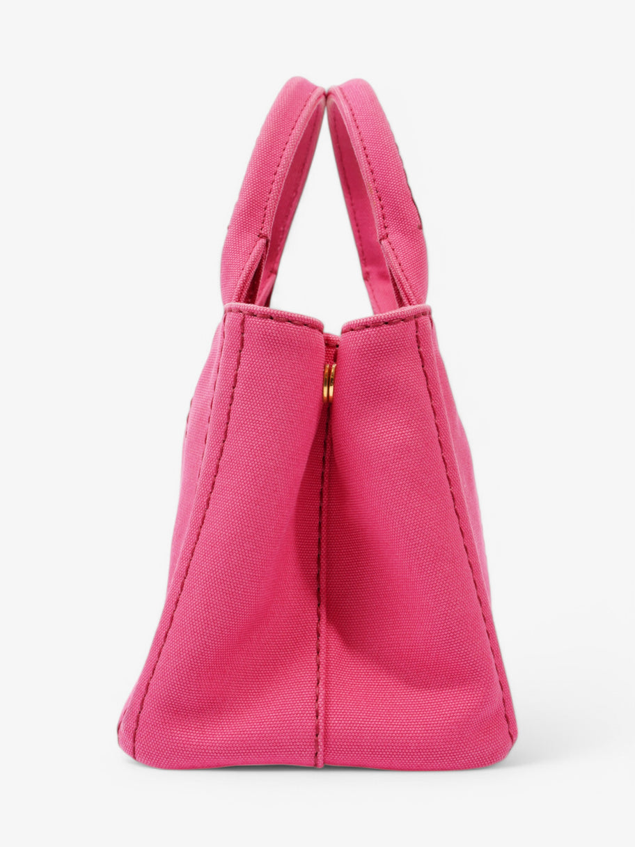 Prada Canapa 2 Way Bag Pink Canvas Image 3