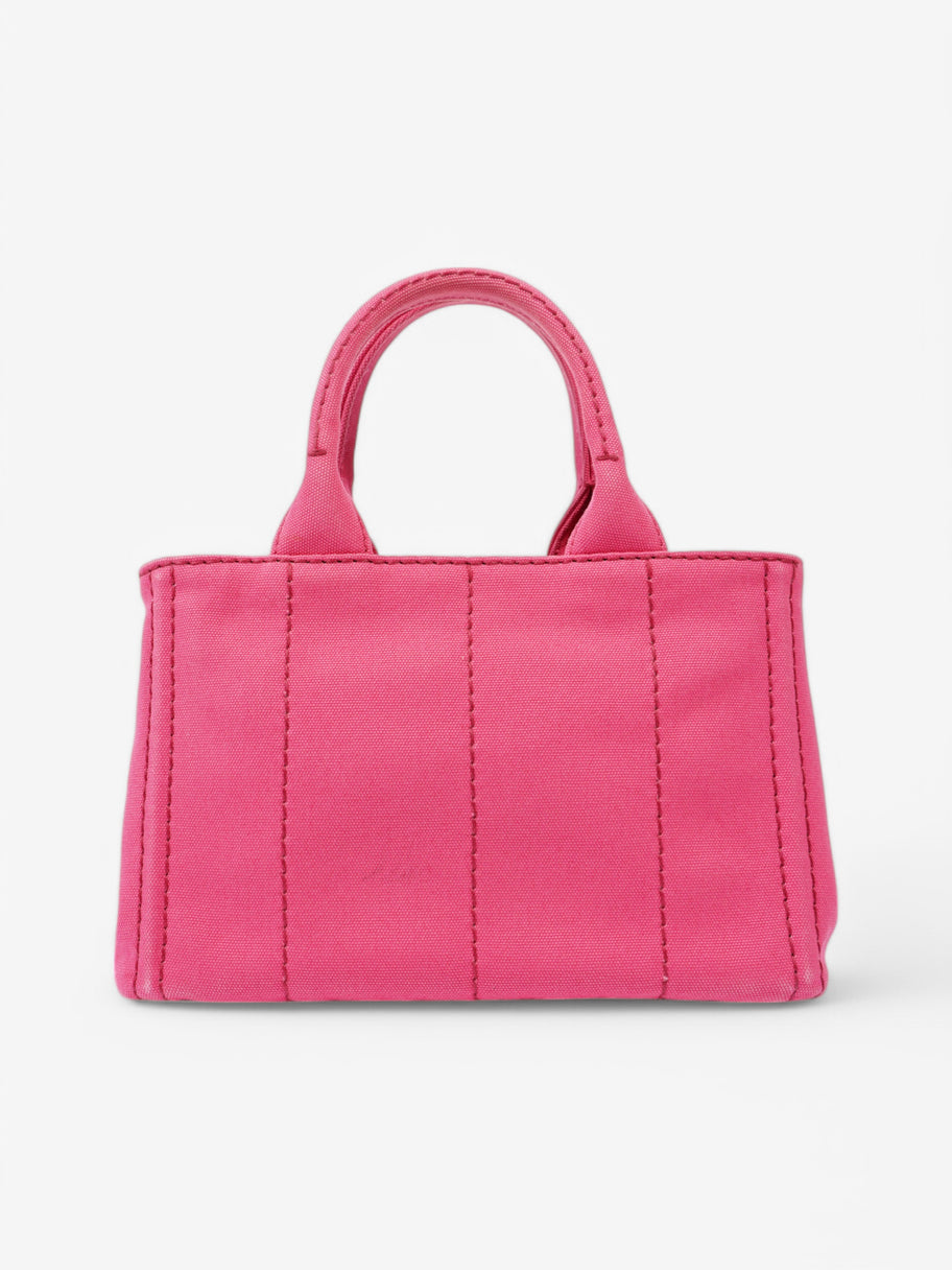 Prada Canapa 2 Way Bag Pink Canvas Image 4